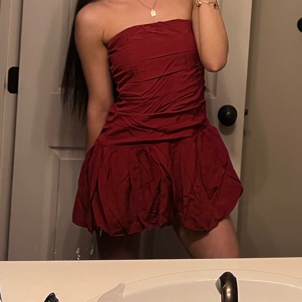 Pacsun Beverly and Beck strapless bubble dress
